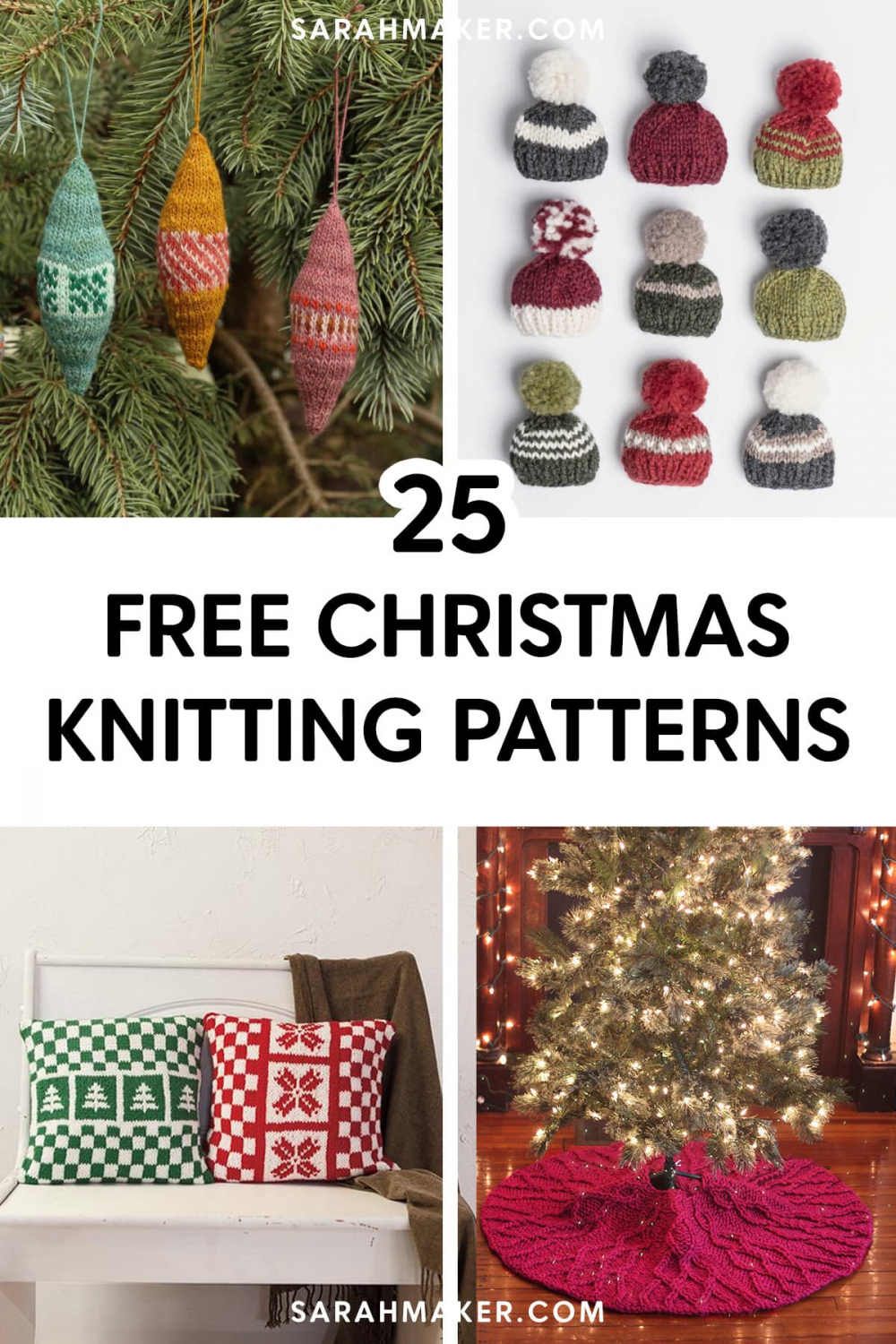 Free Christmas Knitting Patterns - Sarah Maker