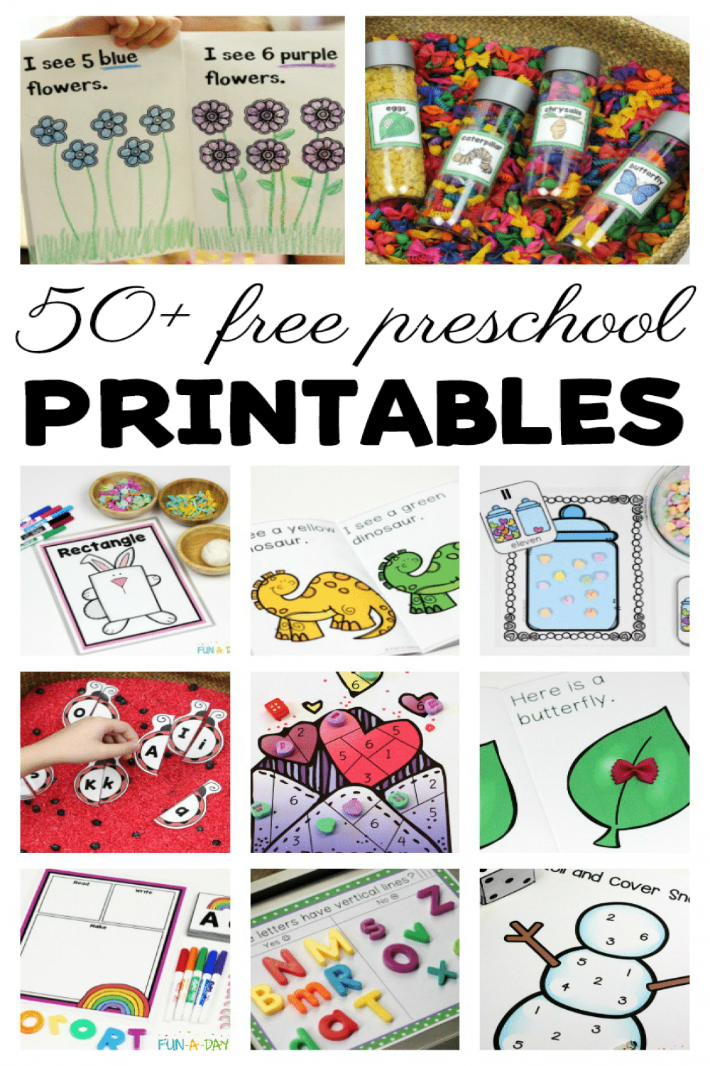 + Free Preschool Printables for Early Childhood Classrooms