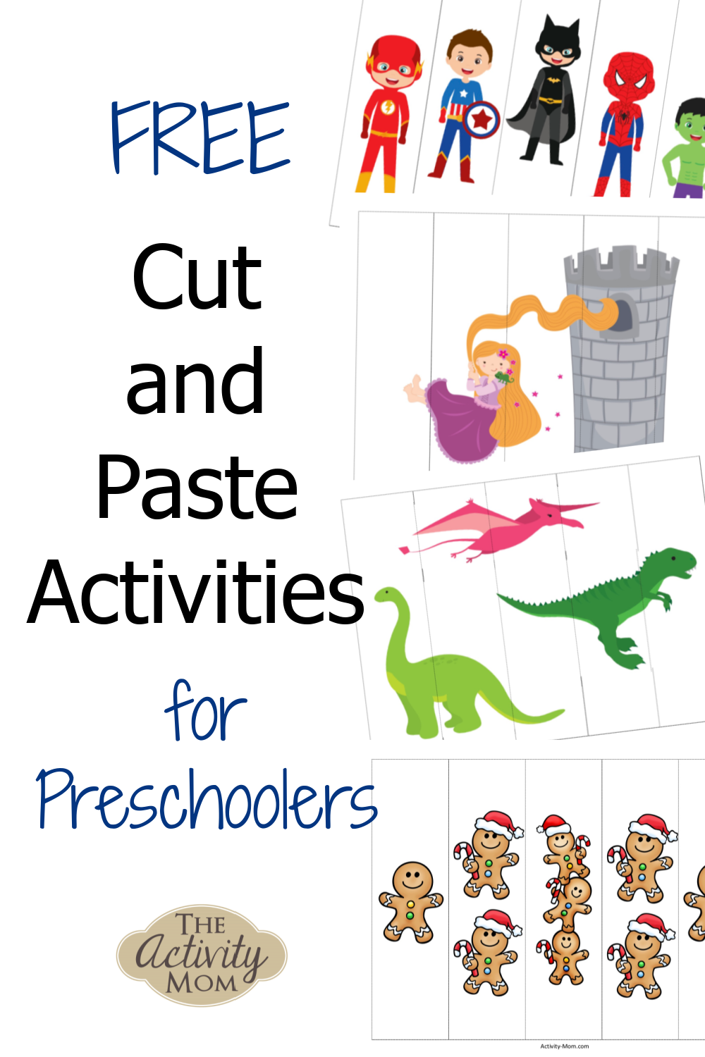 Free Printable Cut and Paste Activities for Preschoolers - The