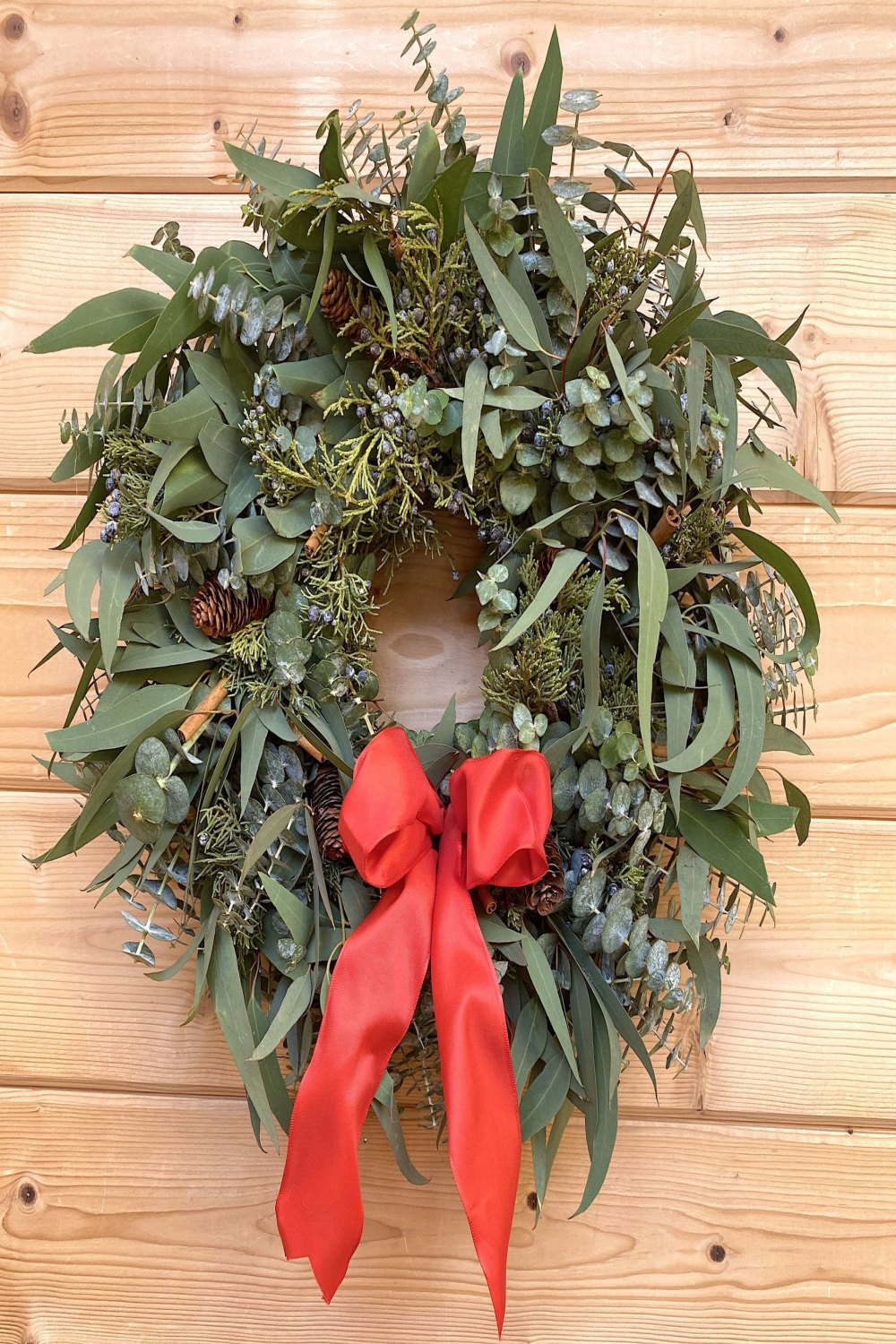 Fresh Eucalyptus & Juniper Christmas Wreath by Creekside