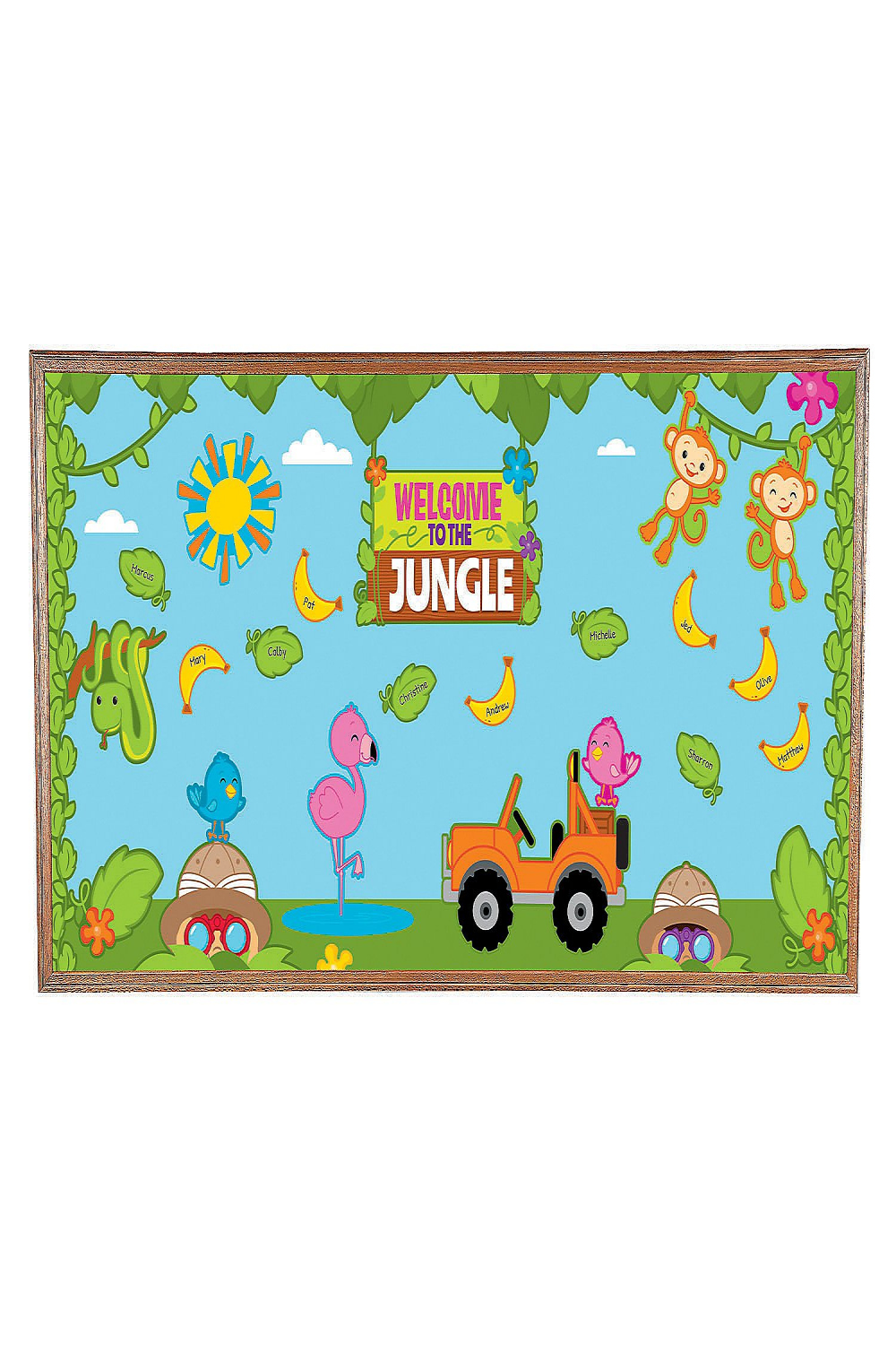 Fun Express Jungle Bulletin Board Set -  Pieces - Educational and  Learning Activities for Kids