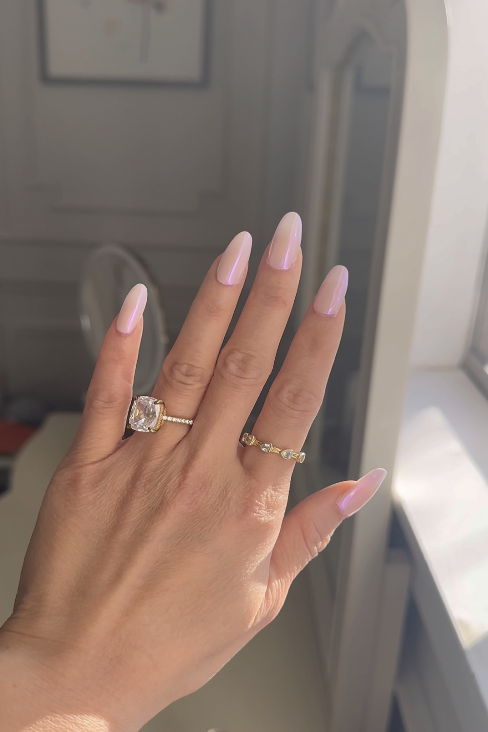 Gel X Nail Extensions - Pink Chrome Nails - With Love Lily Rose