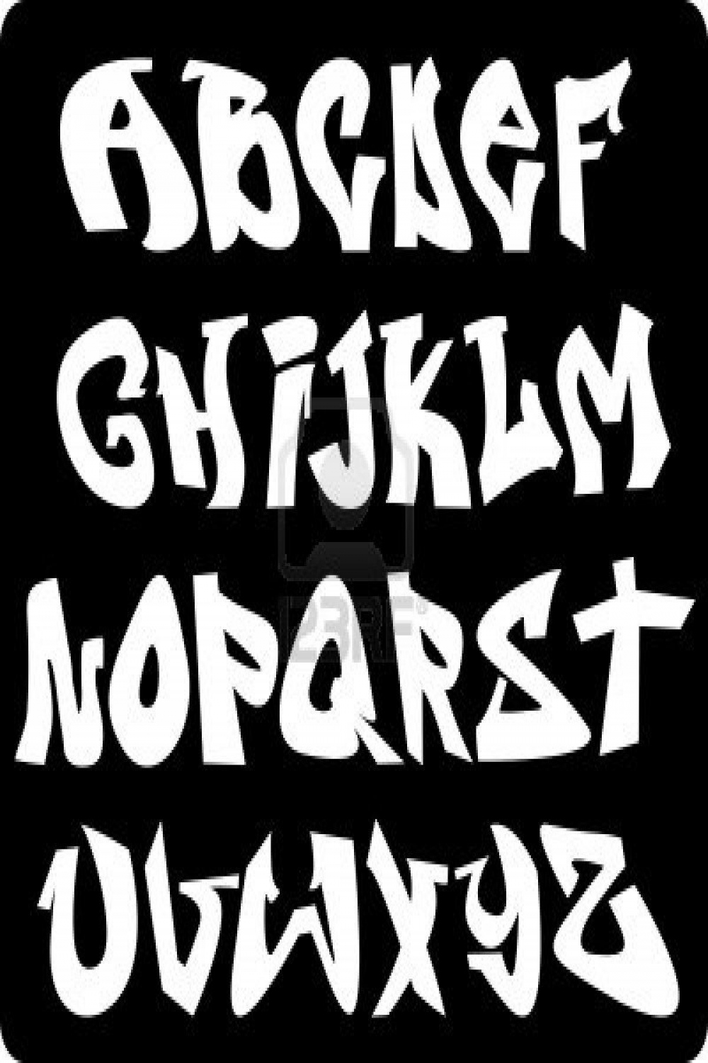 Graffiti font alphabet, abc letters  Graffiti lettering fonts