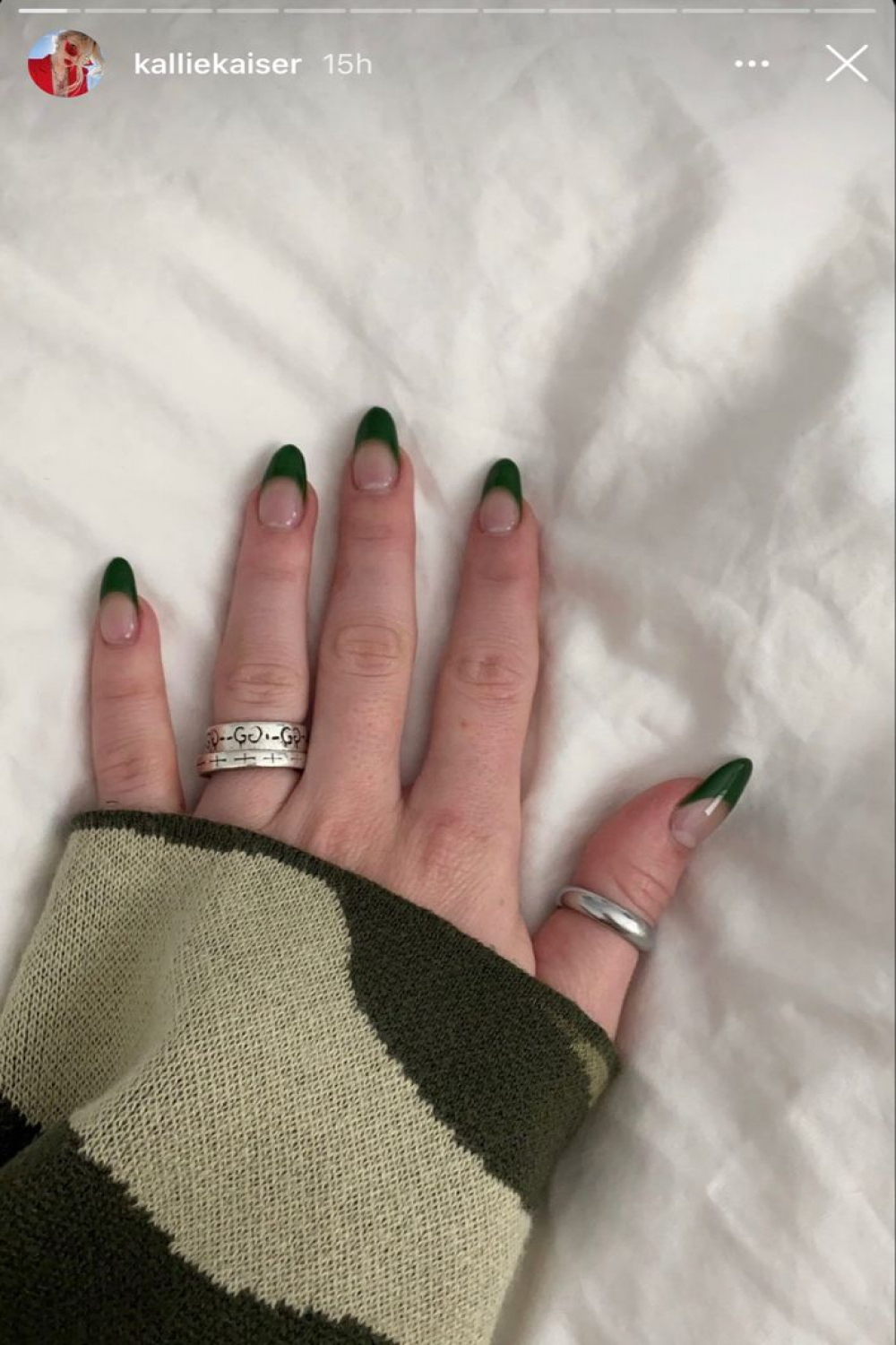 Green French tip nails  Nägel inspiration, Nägel, Nägel ideen