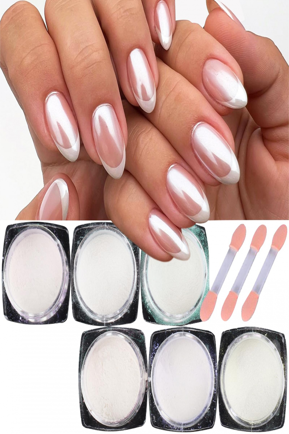 GZSYY Pearl Powder Nail Farbe PCS Chrom Nagel Pulver Spiegeleffekt Pearl  Mirror Chrome Glitter Nail Powder Chamäleon Nagel