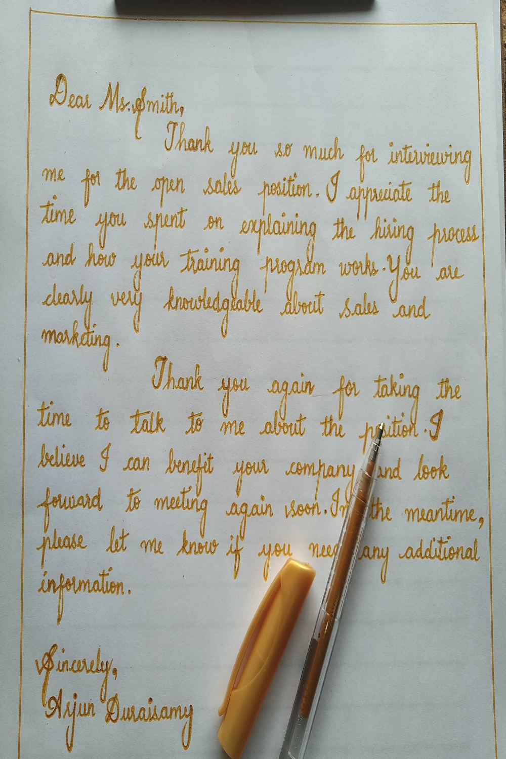 Handwrite anything in my neat cursive style