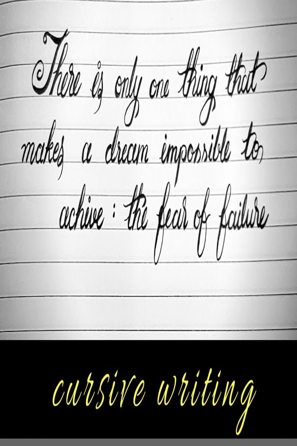 Handwritten Quotes  inspirational quotes in cursive writing