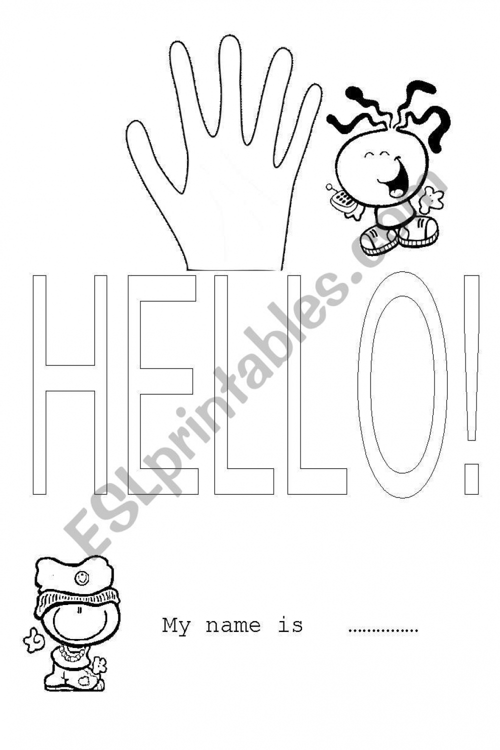 HELLO - ESL worksheet by maria