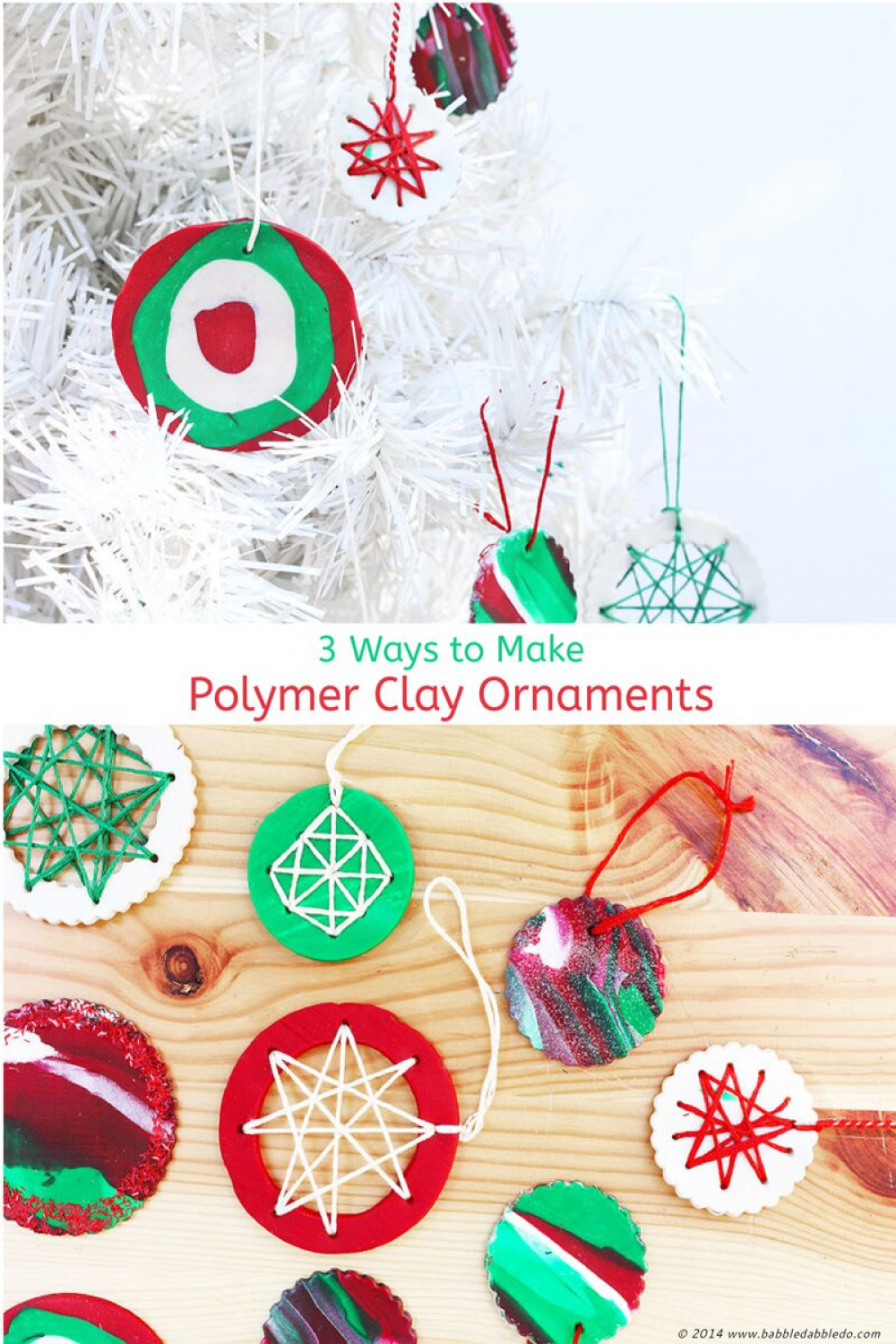 Homemade Christmas Ornaments with Polymer Clay - Babble Dabble Do