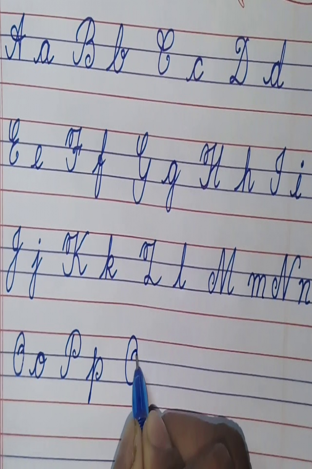 How to write english capital and small letter in cursive  Capital Letters  a to z  Alphabet abcd