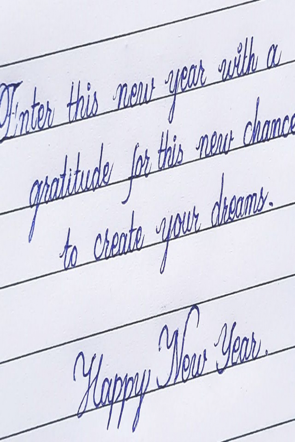 How to write Happy new year in cursive handwriting  Cursive