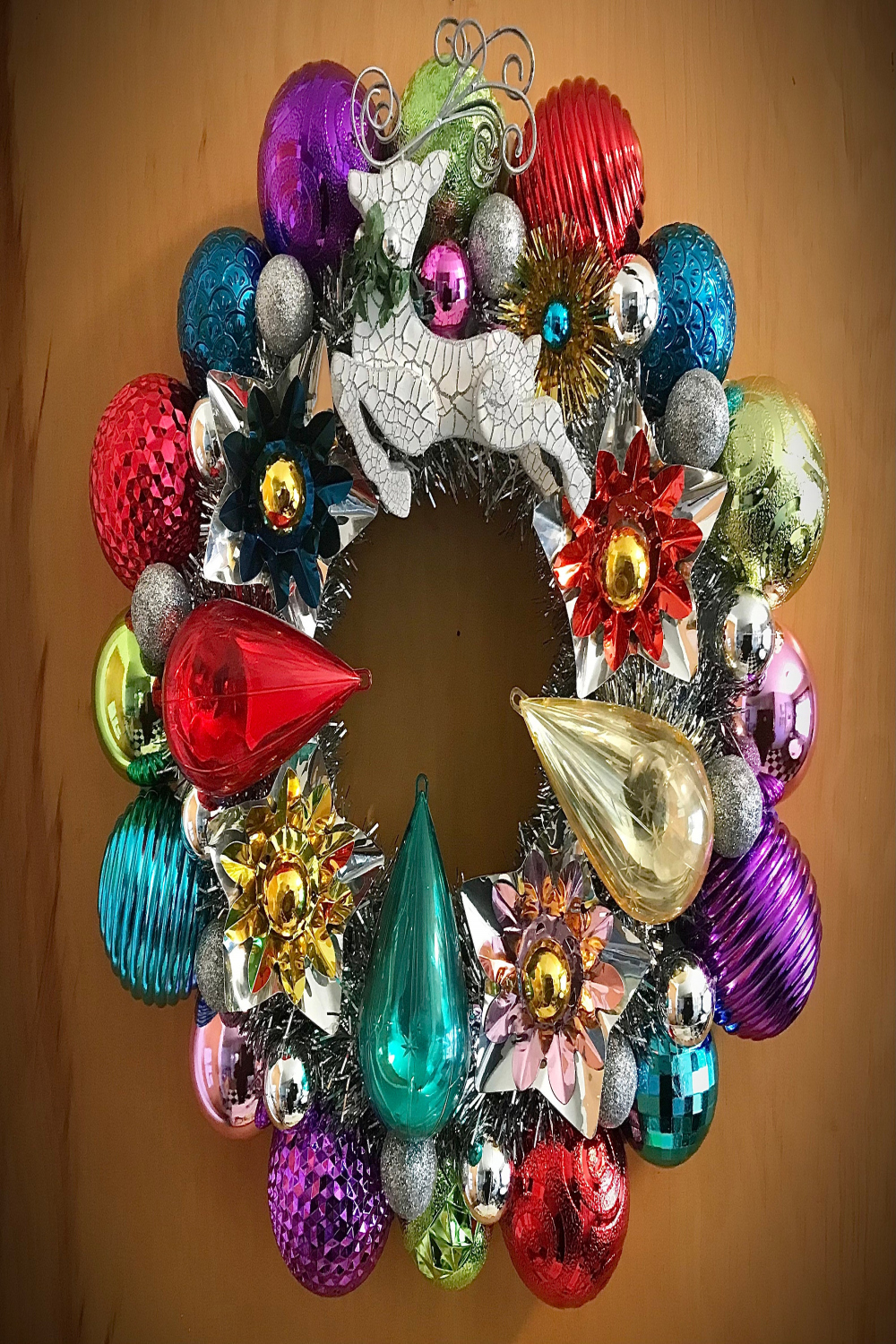 Jewel Tone Wreath - Etsy