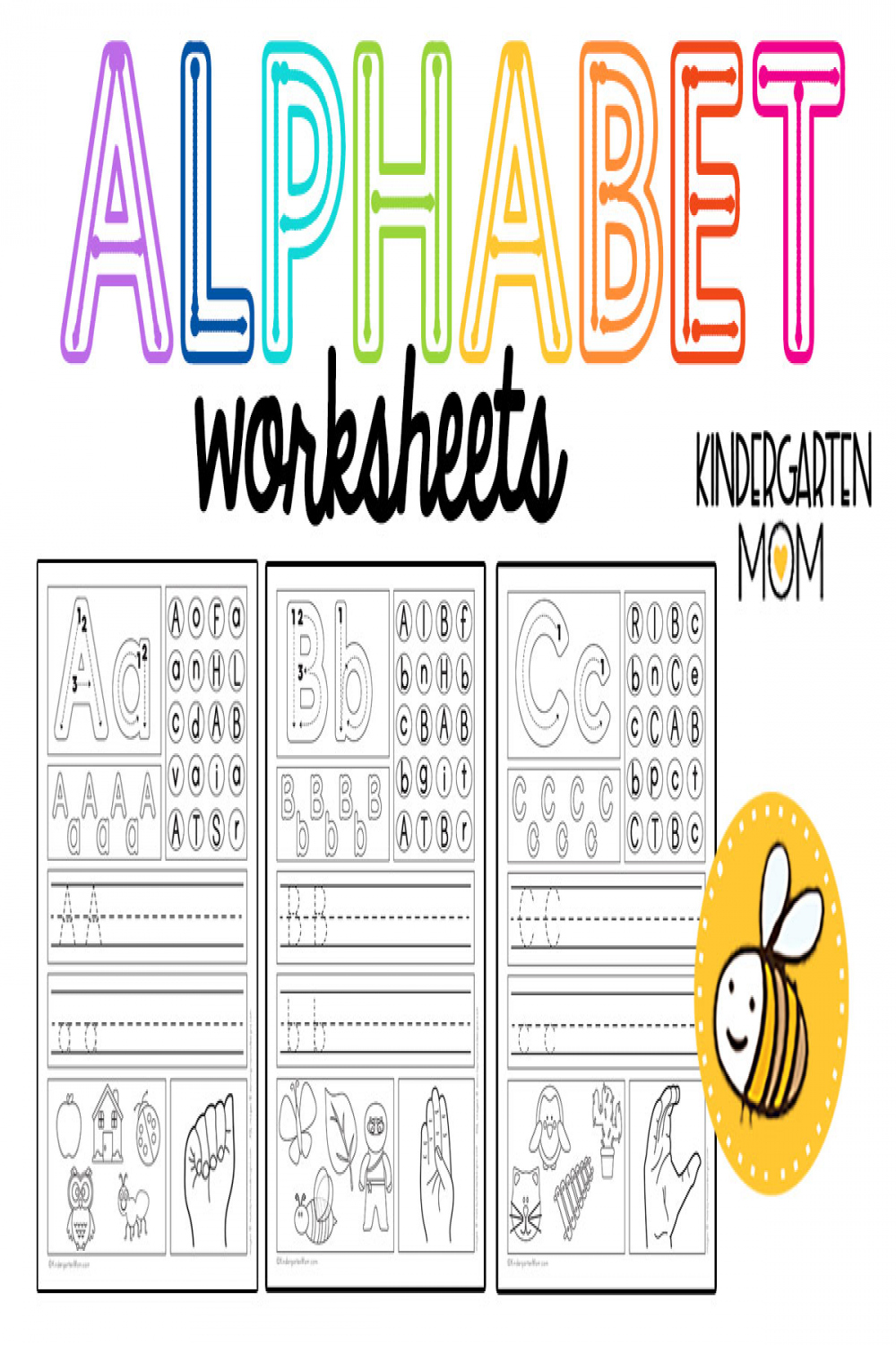 Kindergarten Alphabet Worksheets - Kindergarten Mom