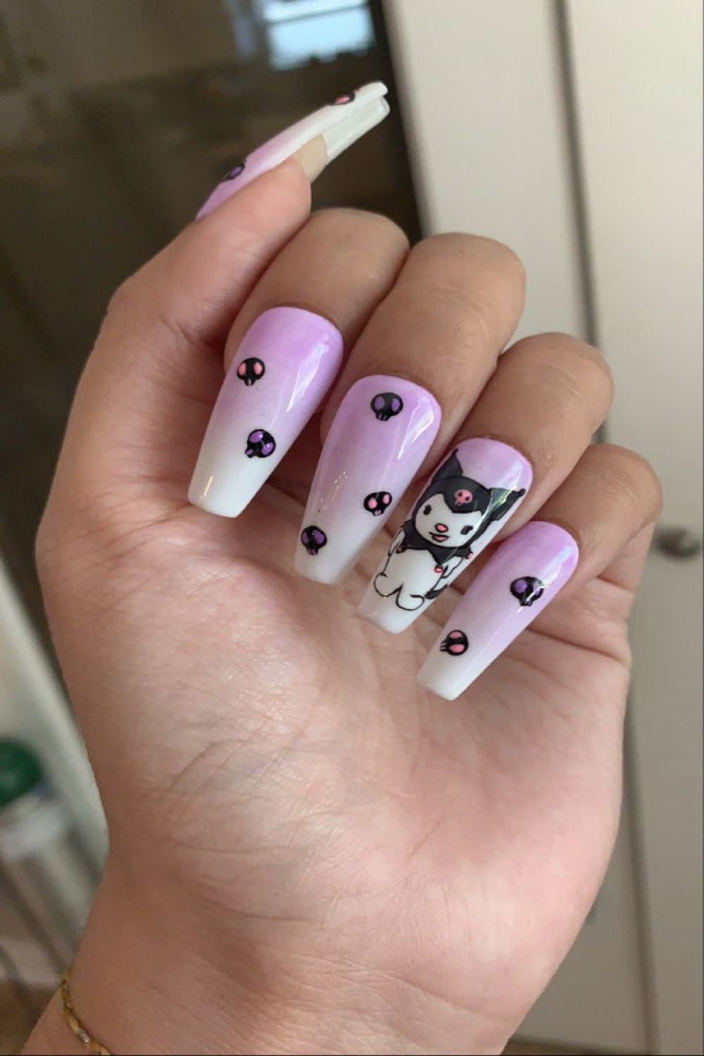 Kuromi Nail Inspo  Kawaii nails, Nails, Nail inspo