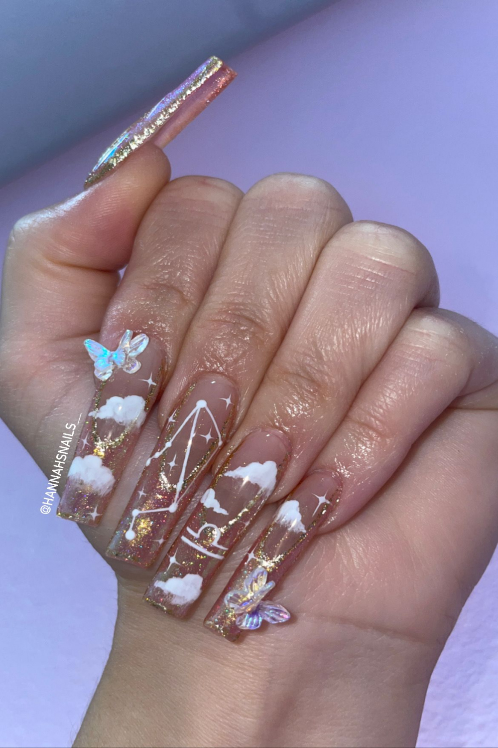 Libra Nails  Birthday nails, Zodiac nail designs, Nails