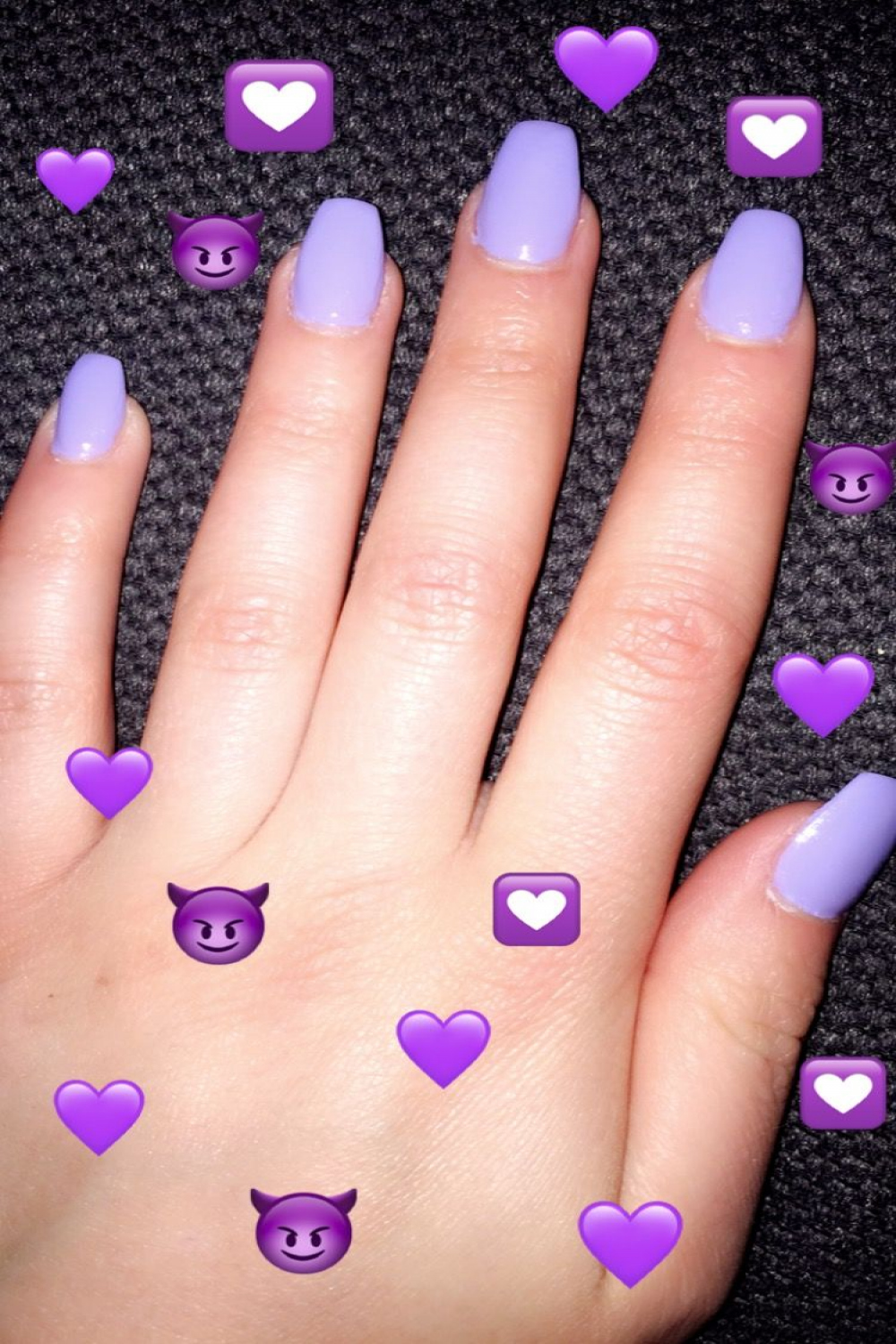 Lilac and coffin shaped Acrylic nails  Nagel ideen acryl, Nägel