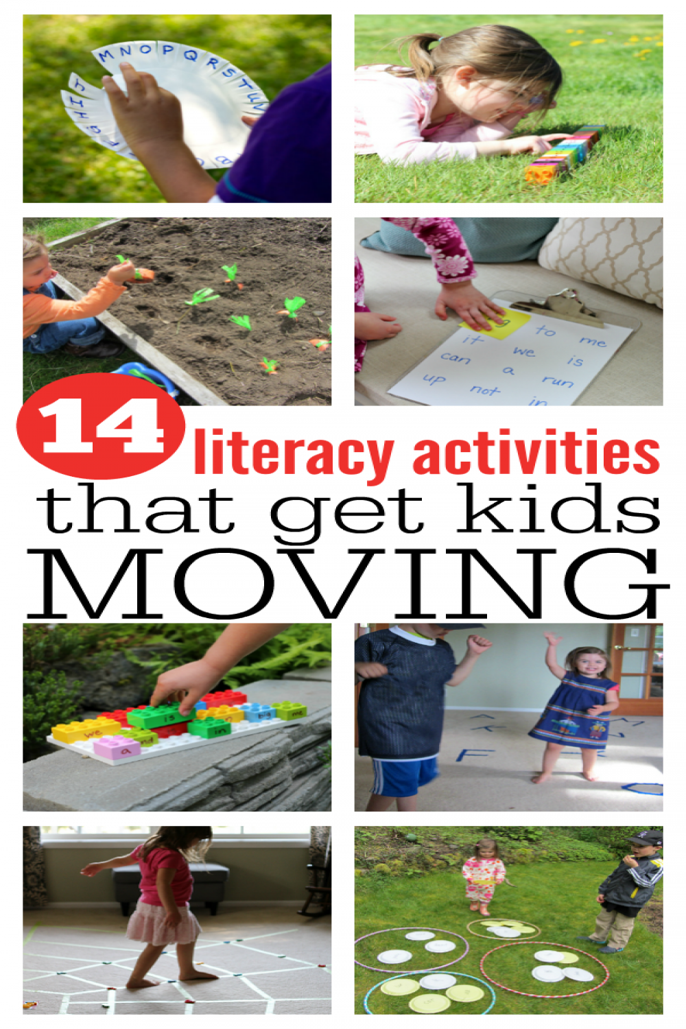 Literacy Activities That Get Kids Moving - No Time For Flash Cards