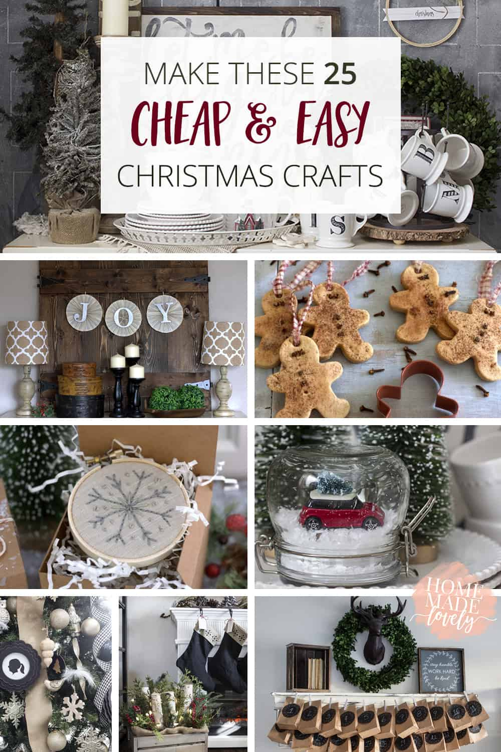 Make These  Cheap & Easy Christmas Crafts Now - Bless