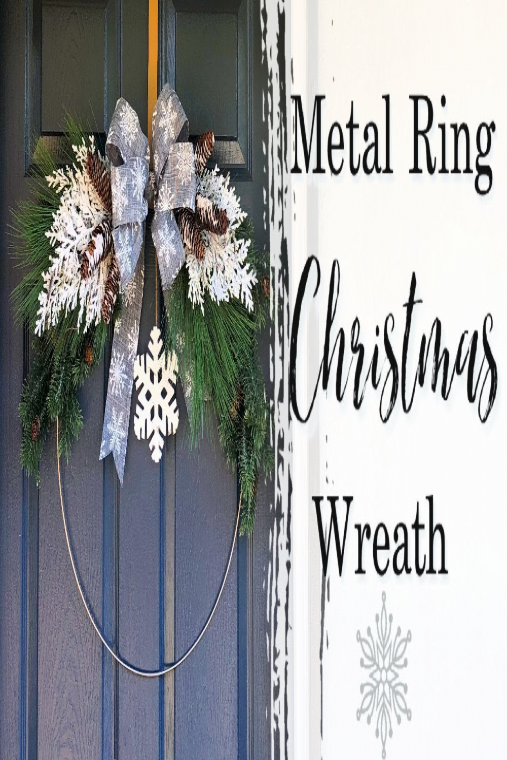 Metal Ring Christmas Wreath  Christmas Wreath  Christmas DIY