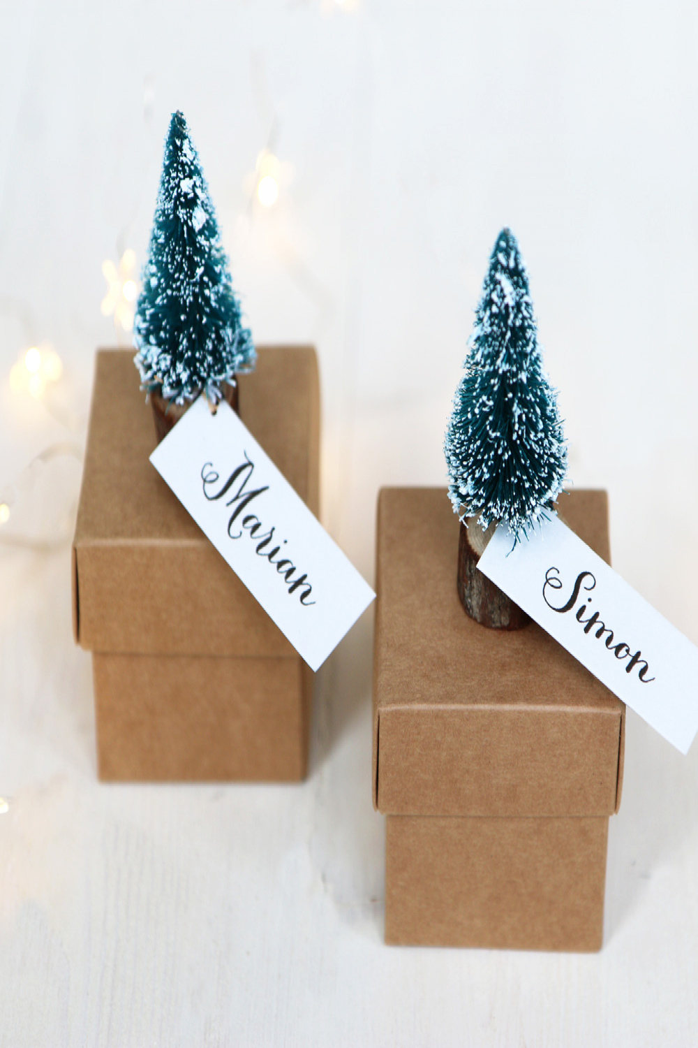 Mini Christmas Gift Box  Personalised Christmas Tree Boxes