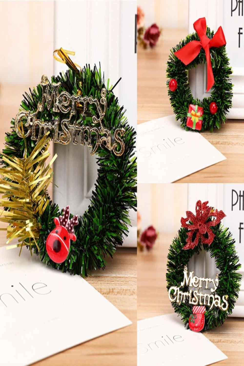 " Mini Christmas Wreaths Artificial Small Christmas Wreath for