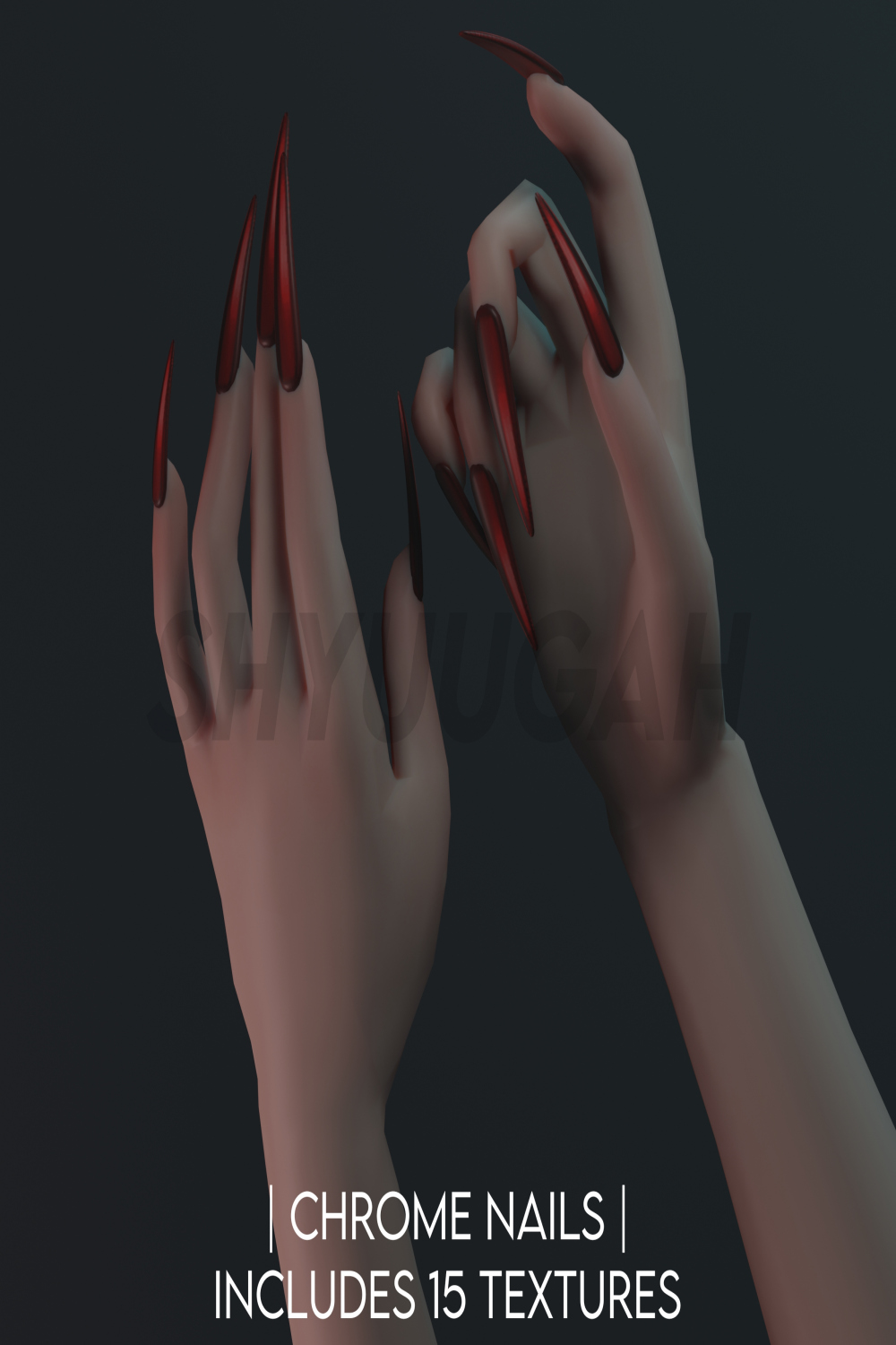 MMD X Sims  DL  Chrome Nails by Shyuugah on DeviantArt