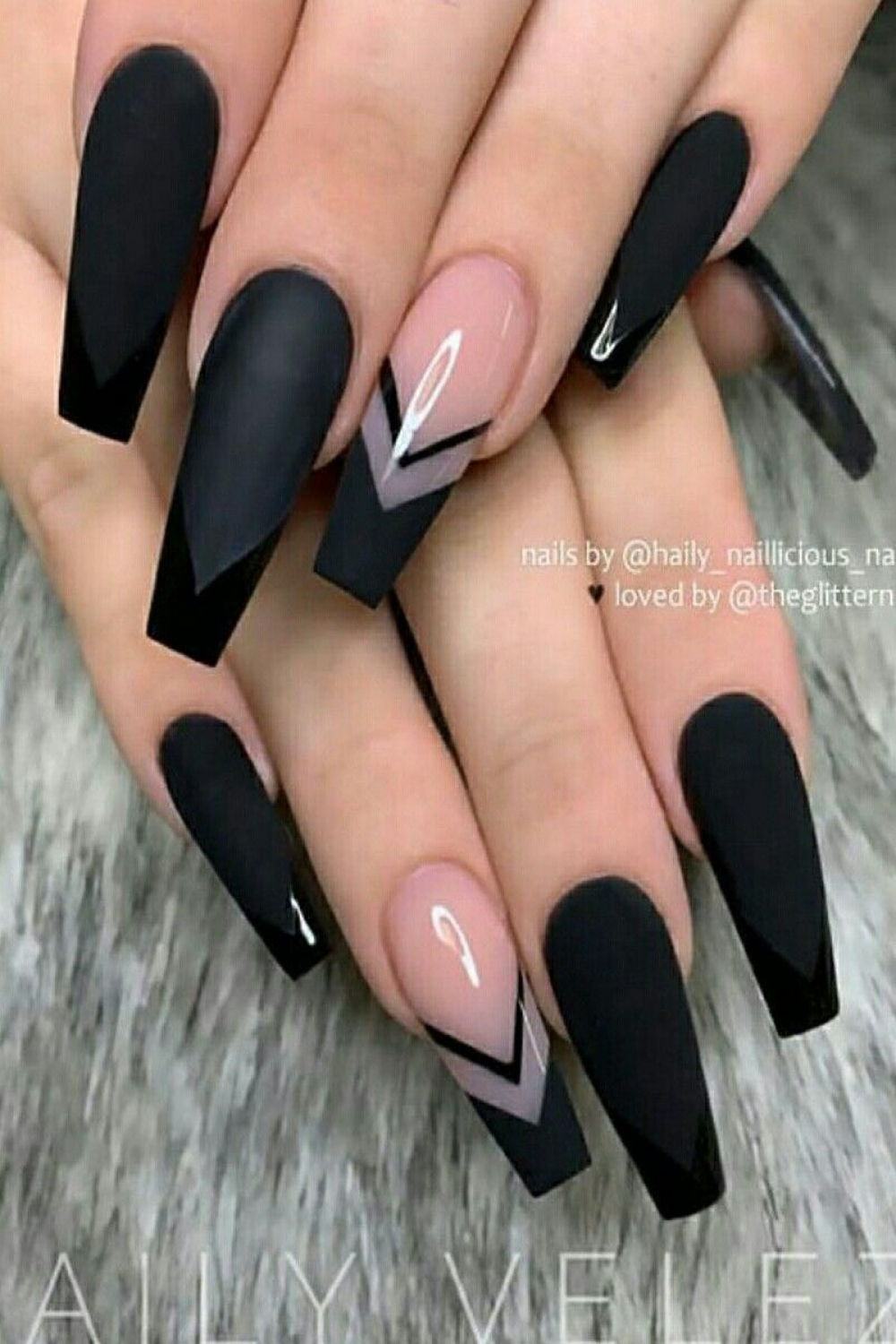 + Most Beautiful Black Nails for   Stylish Belles  Unhas