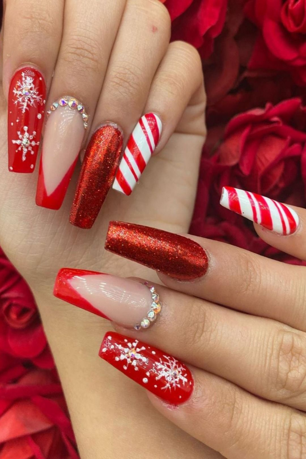 Most Beautiful Red Christmas Nails to Try This Year  Stylish