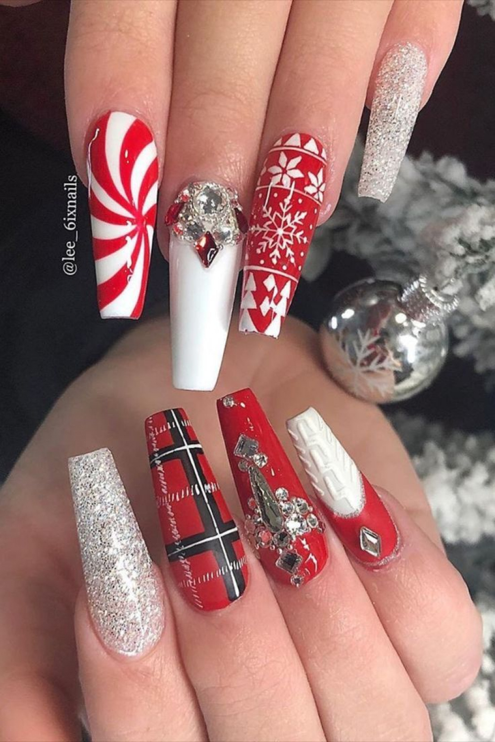 Most Beautiful Red Christmas Nails to Try This Year  Stylish