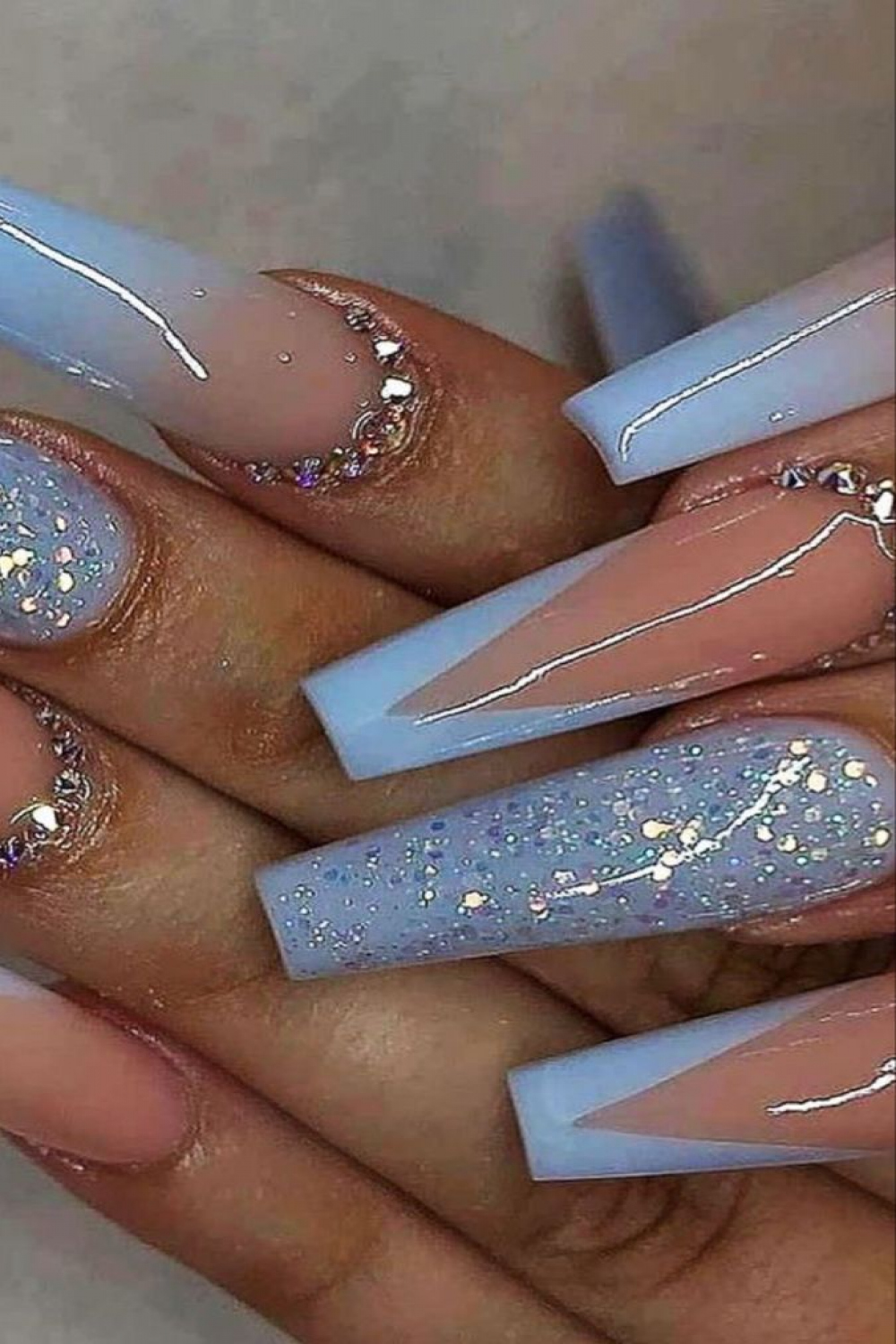 Nail inspo  Coffin shape nails, Homecoming nails acrylic, White