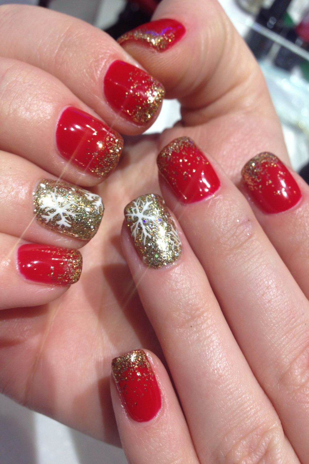 Nails !!! Christmas nails , holiday nails , no chip manicure , gel