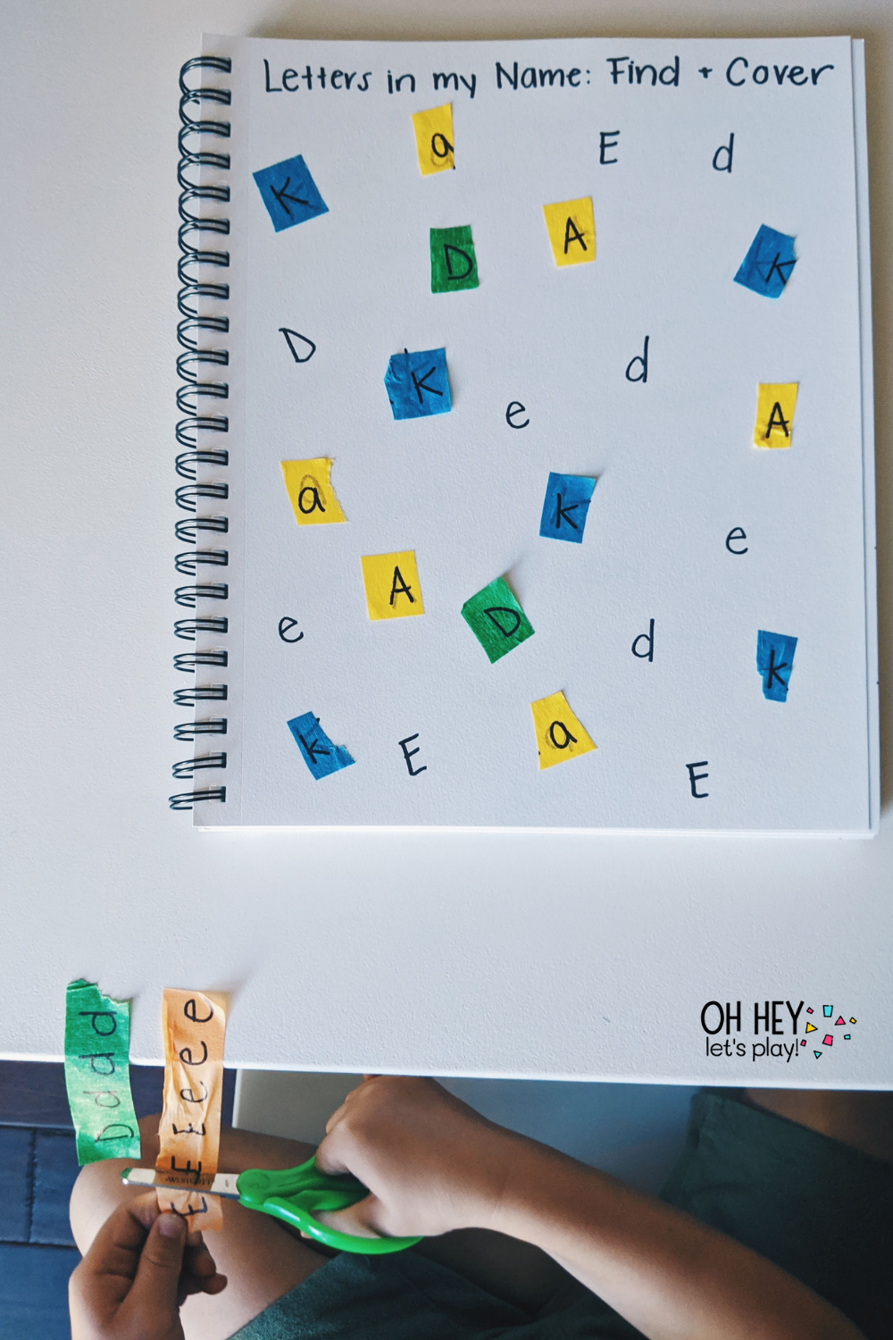 Name Journal Activities for Preschoolers — Oh Hey Let