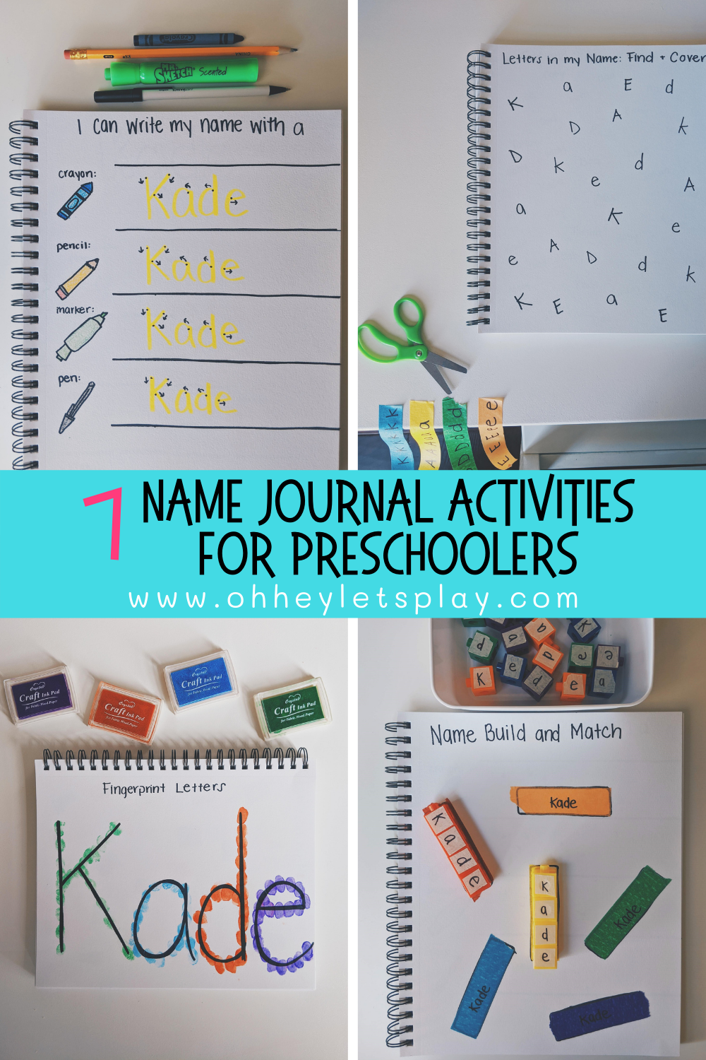 Name Journal Activities for Preschoolers — Oh Hey Let