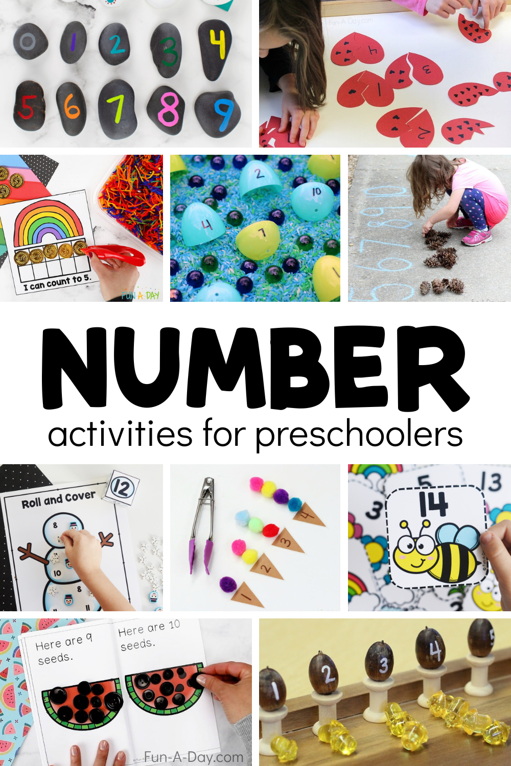 + Number Activities for Preschoolers - Fun-A-Day!