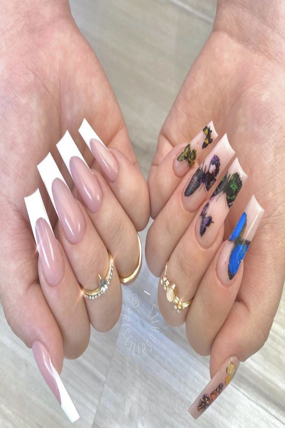 P on Twitter  Tapered square nails, Long square acrylic nails