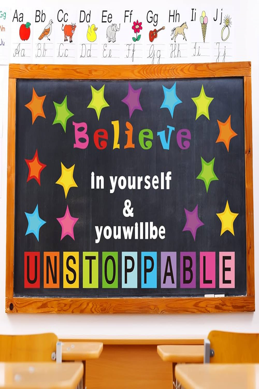 Pcs Believe in Yourself Bulletin Board Decorations Stylish Star