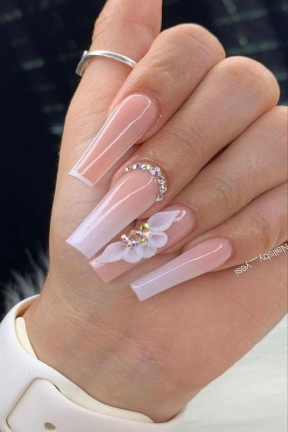 Pin by Clarissa Ovalle on Nail ideas  Acrylic nails coffin pink