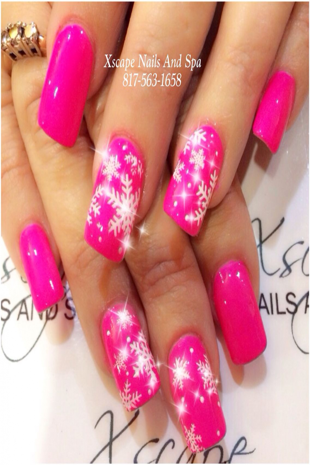 Pink Christmas nail designs  Christmas nails, Christmas gel nails