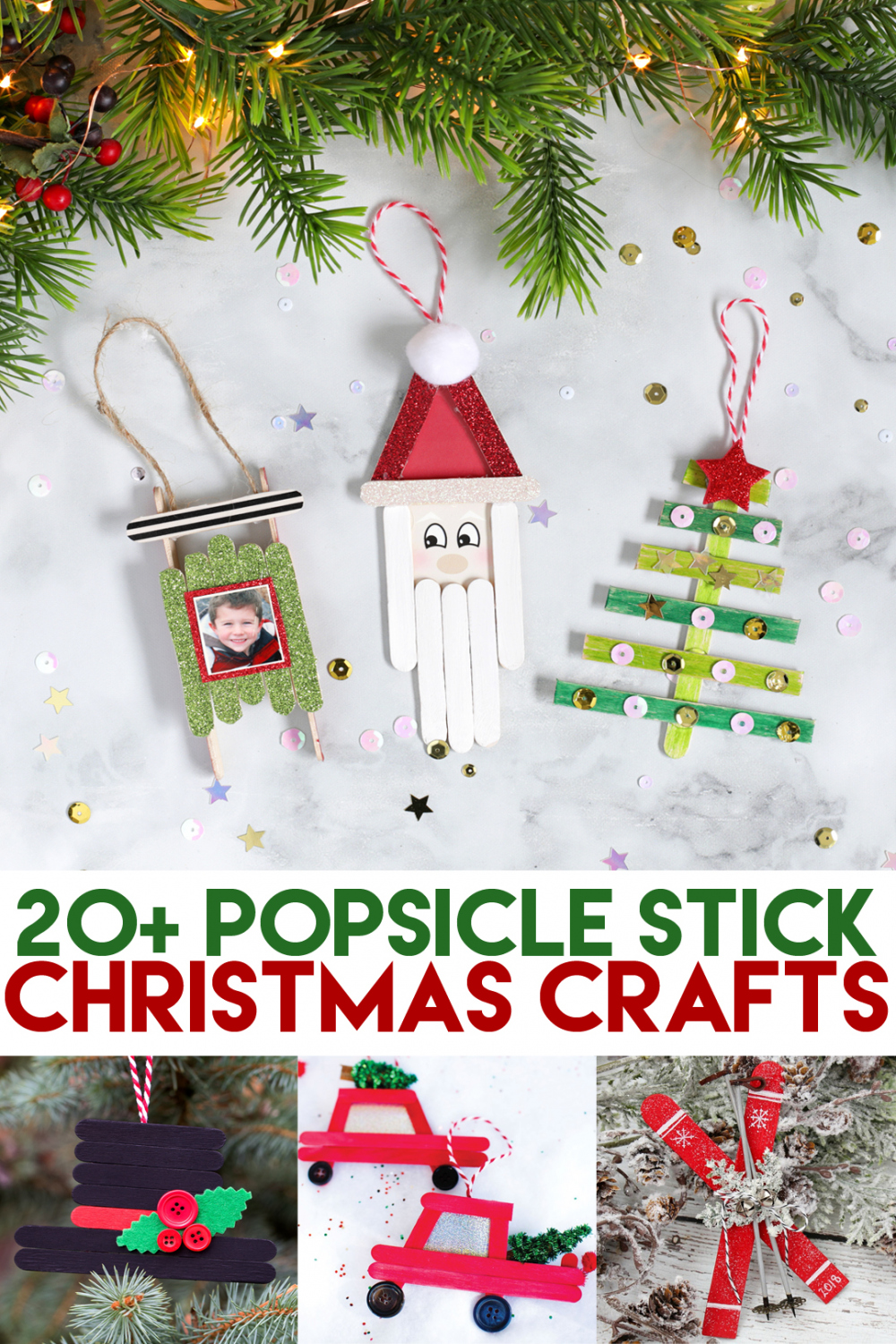 Popsicle Stick Christmas Crafts