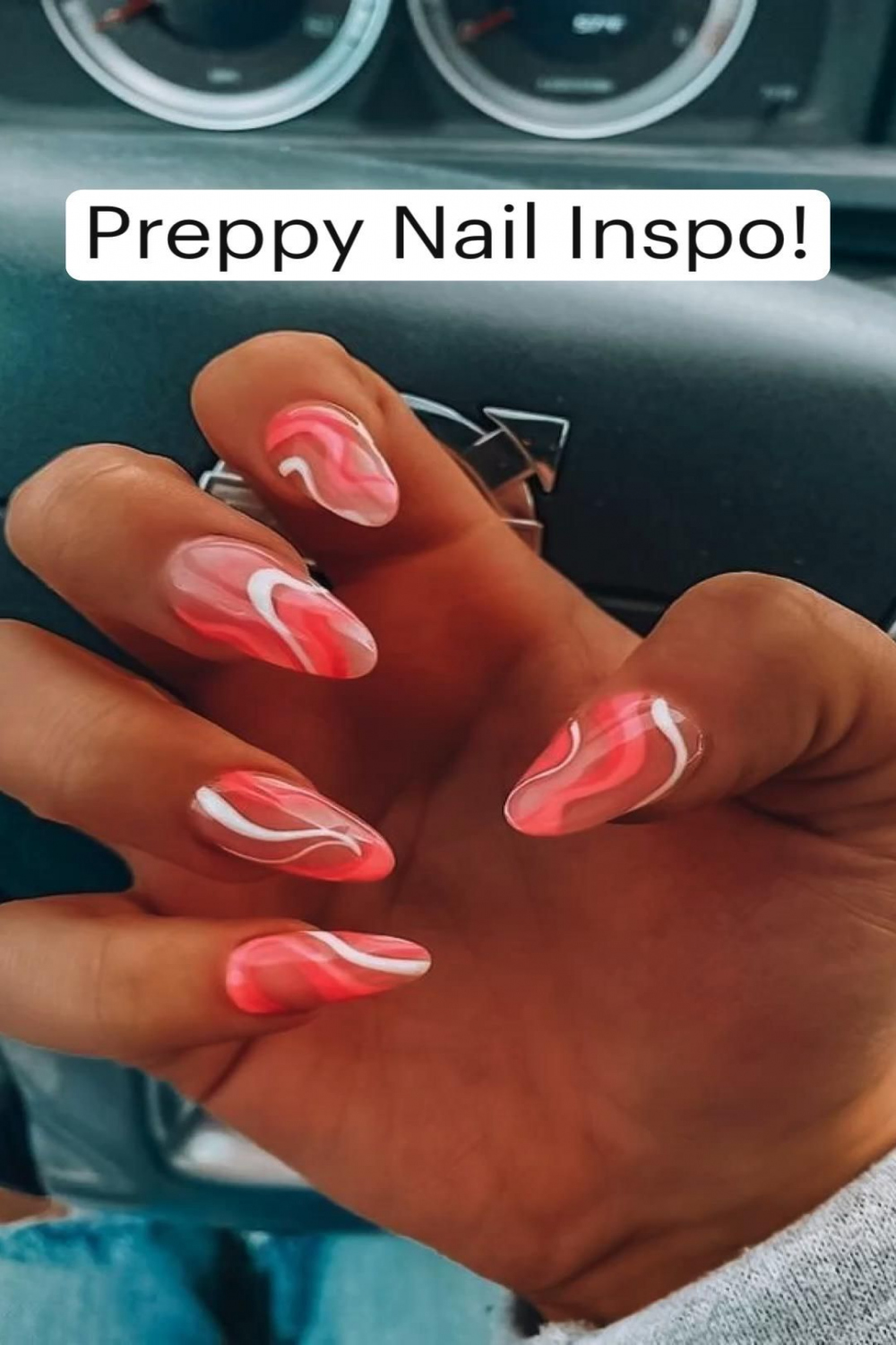 Preppy Nail Inspo!  Classy acrylic nails, Vibrant nails, Pretty