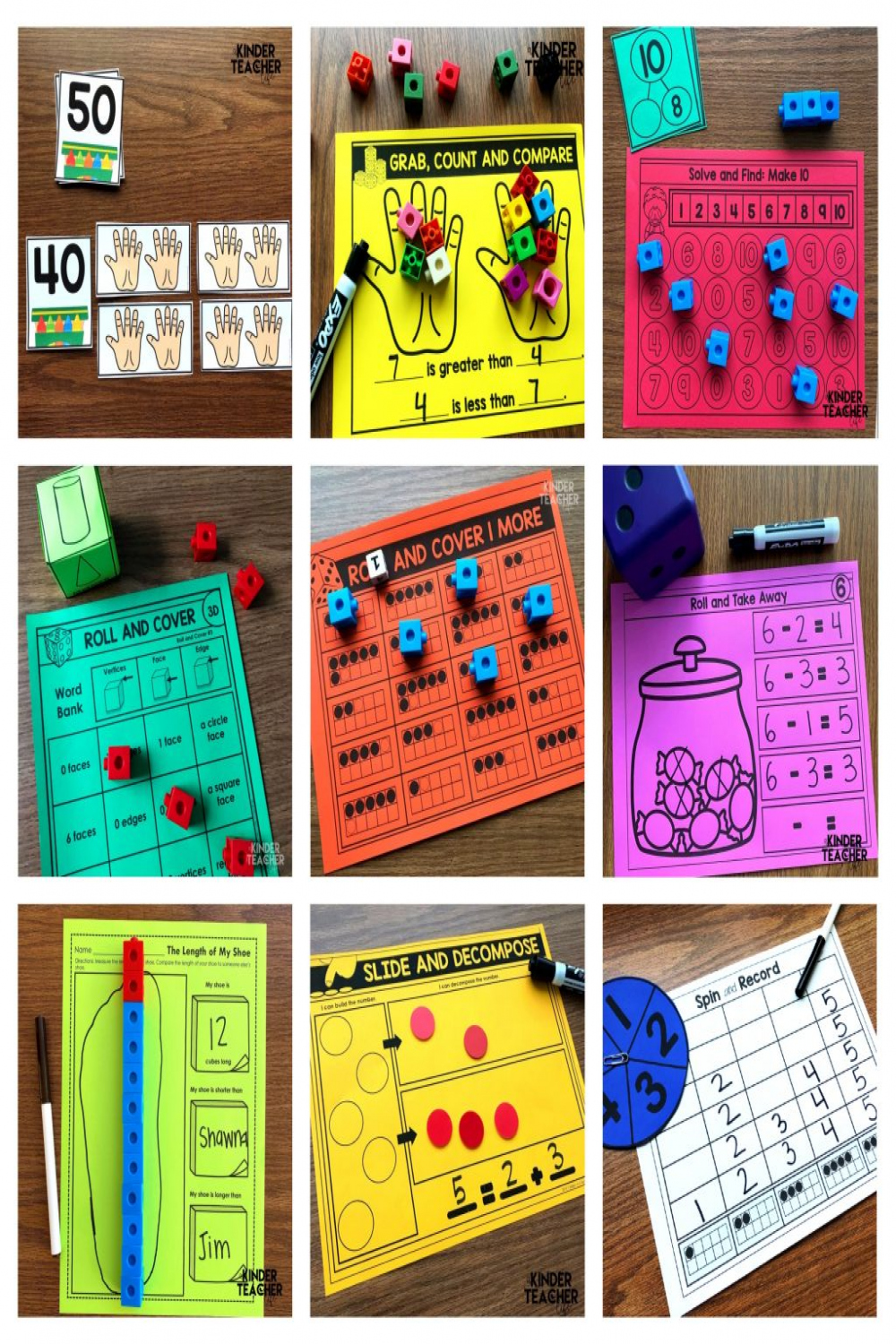 Quick And Easy Math Center Activities - A Kinderteacher Life