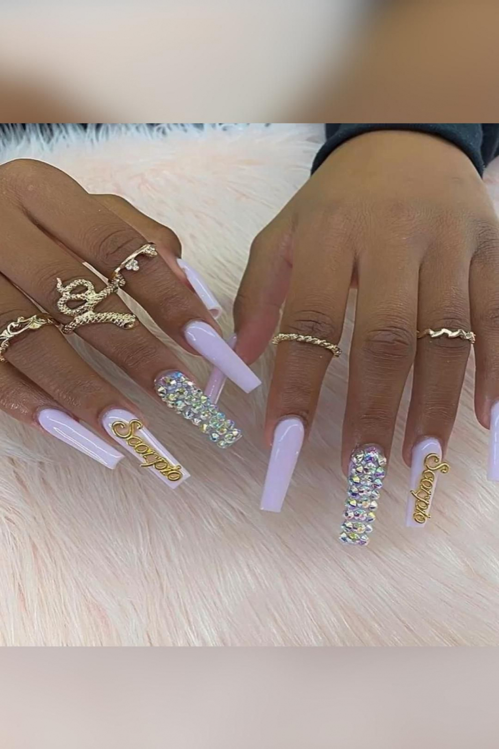 Scorpio birthday nails✨  Birthday nails, Pink nails, Nail designs