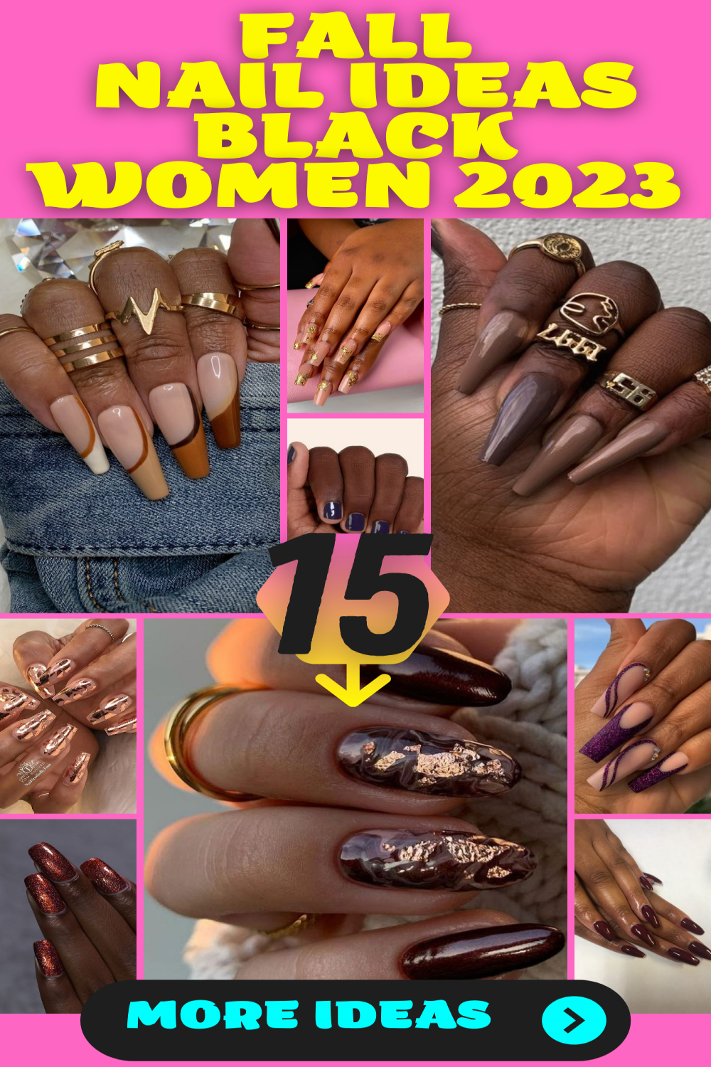 Short Fall Nail Ideas for Black Women in  - thepinkgoose