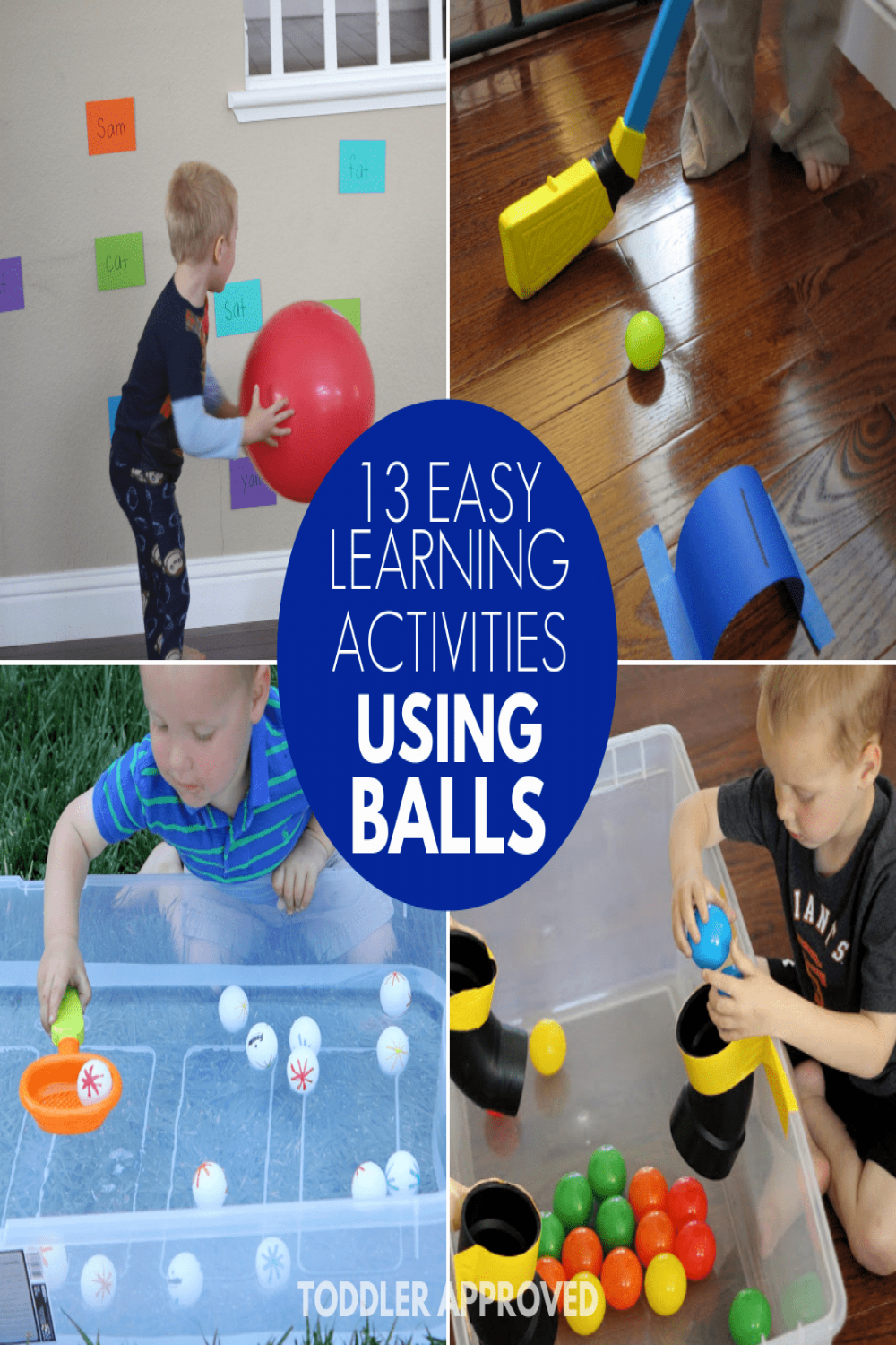 Simple Learning Activities Using Balls - Toddler Approved