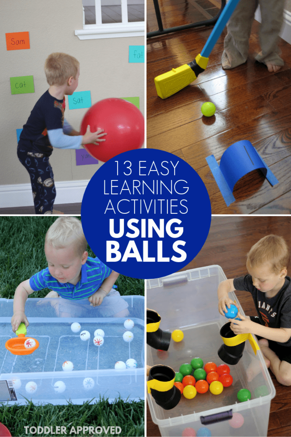 Simple Learning Activities Using Balls - Toddler Approved