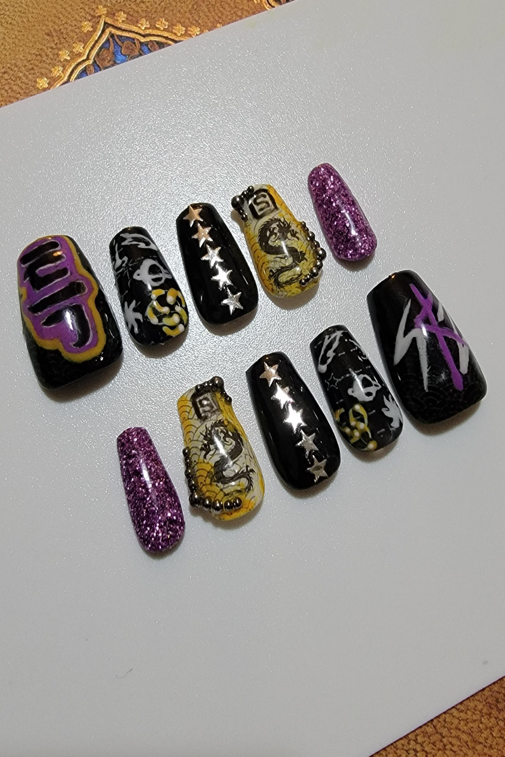 SKZ OT -Star Nailset by Yellowdaisiesk : r/straykids