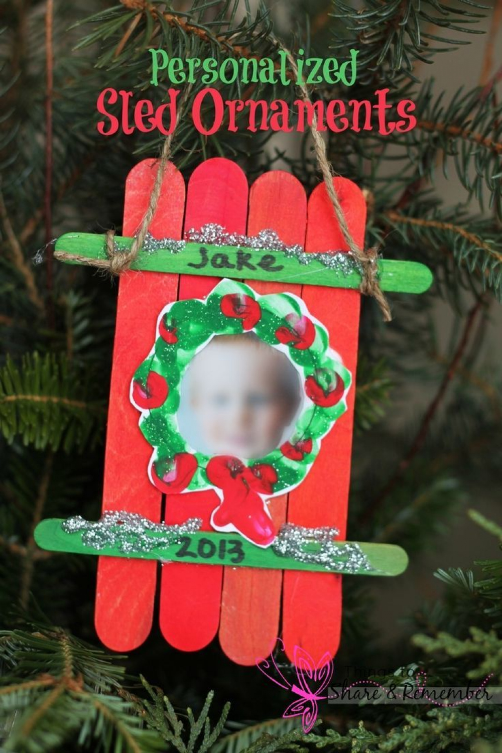 Sled Craft Ornament  Preschool christmas gifts, Christmas gifts