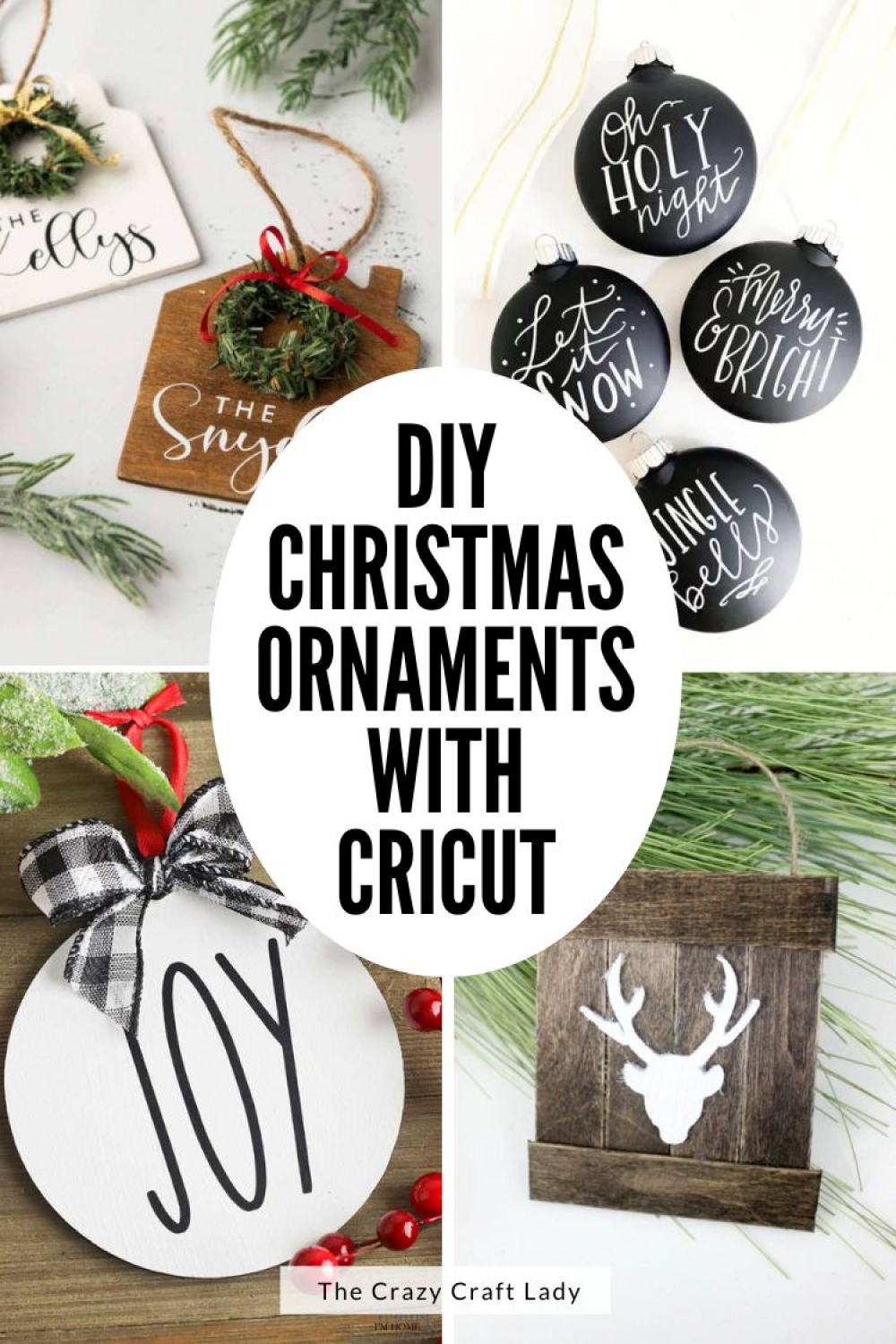 So Crafty! DIY Cricut Christmas Ornaments Ideas - The Crazy Craft Lady