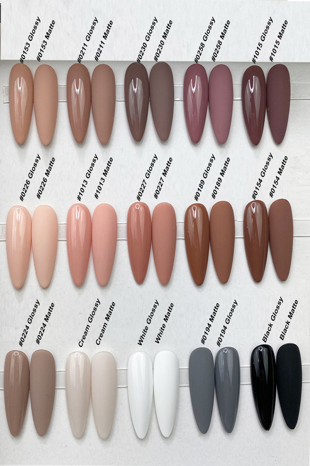 Solid Color Neutral Tone Nails - Matte or Glossy  The Nailest