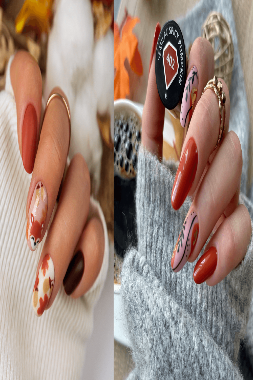 Stay on Top of Fall Fashion with These Must-Try Autumn UV Gel Nail Ide